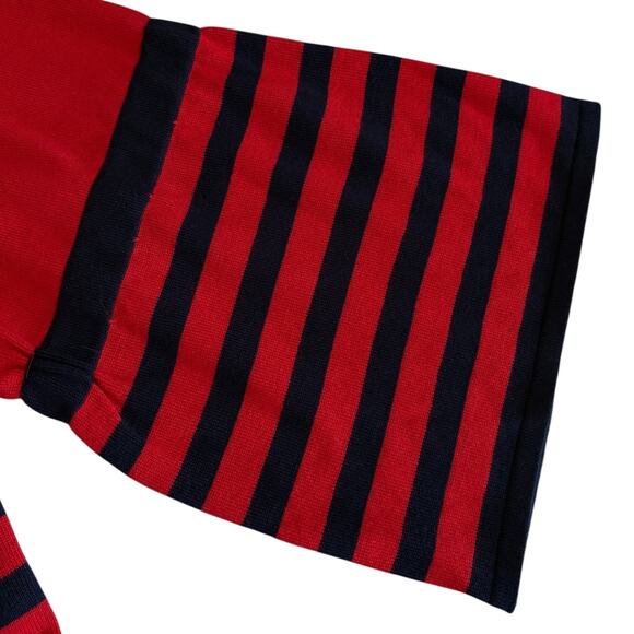 Joseph A.Nautical Soft Bell Sleeves Knit Stripe Sweater 3XL NWT Navy Sailor Boat - Picture 4 of 7